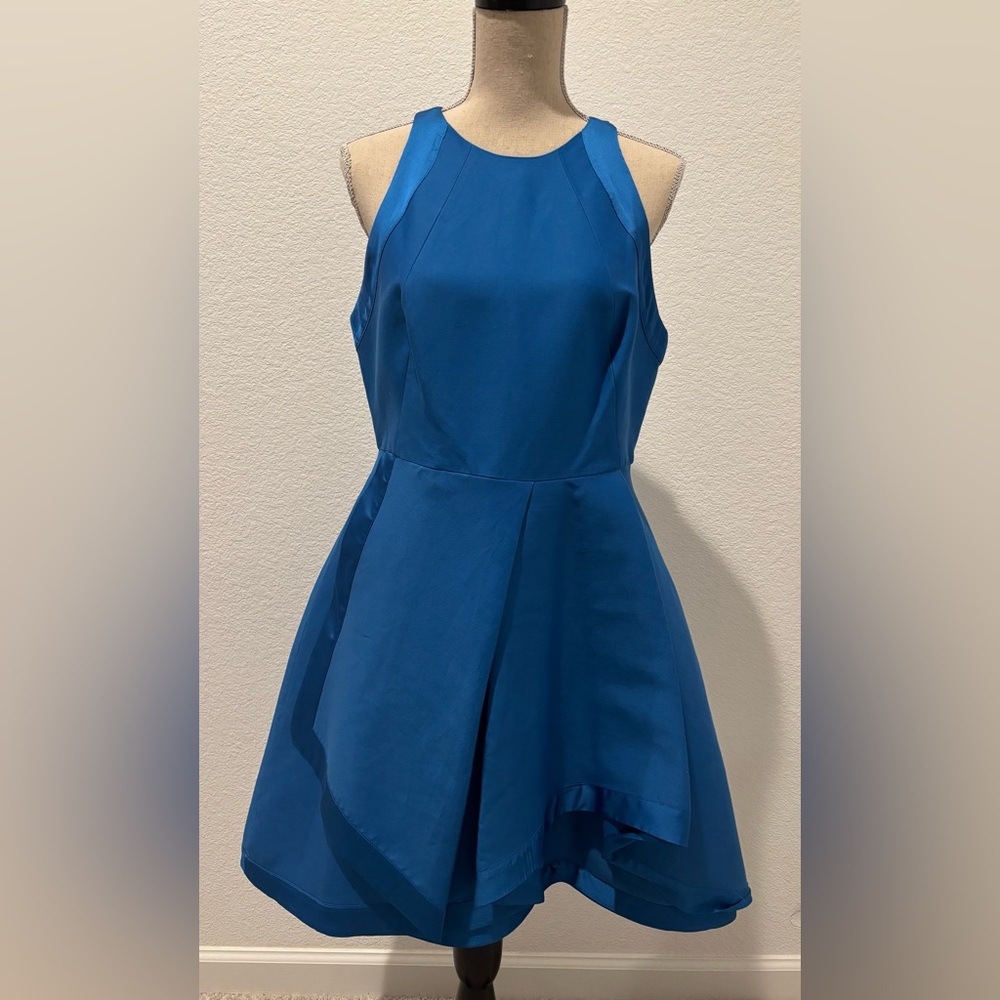 Halston Heritage Cobalt Blue Dress